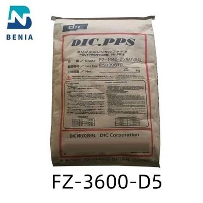 Le minerai en verre de résine de PolyphenyleneSulfide de granules de DIC PPS FZ-3600-D5 DIC.PPS a renforcé bas Outgas toute la couleur